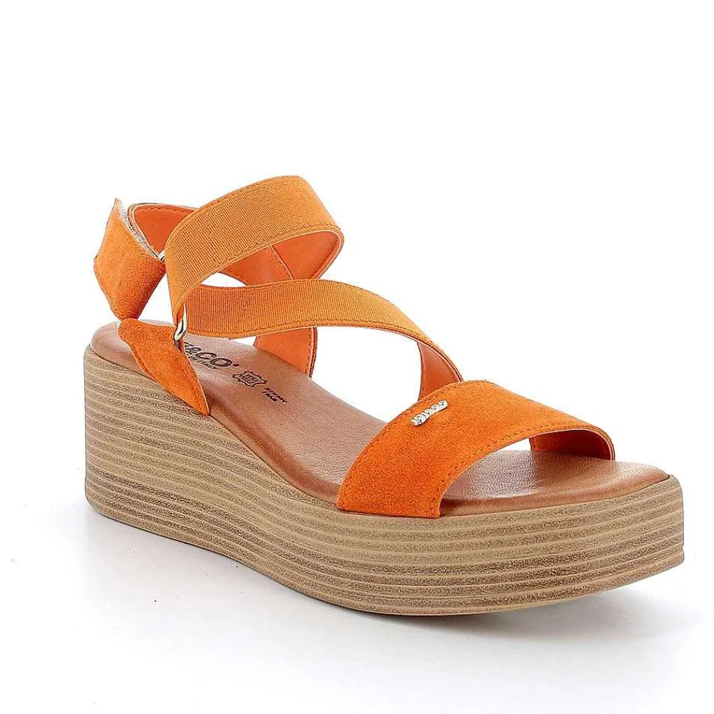 Zeppe|Igi&Co Sandali Con Zeppa In Pelle Da Donna Curry