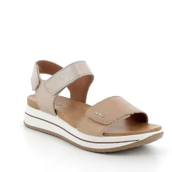 Zeppe|Igi&Co Sandali Con Zeppa In Pelle Da Donna Corda-Champagne