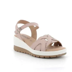 Zeppe|Igi&Co Sandali Con Zeppa In Pelle Da Donna Polvere