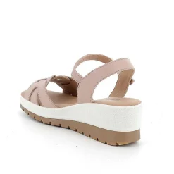 Zeppe|Igi&Co Sandali Con Zeppa In Pelle Da Donna Polvere