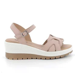 Zeppe|Igi&Co Sandali Con Zeppa In Pelle Da Donna Polvere