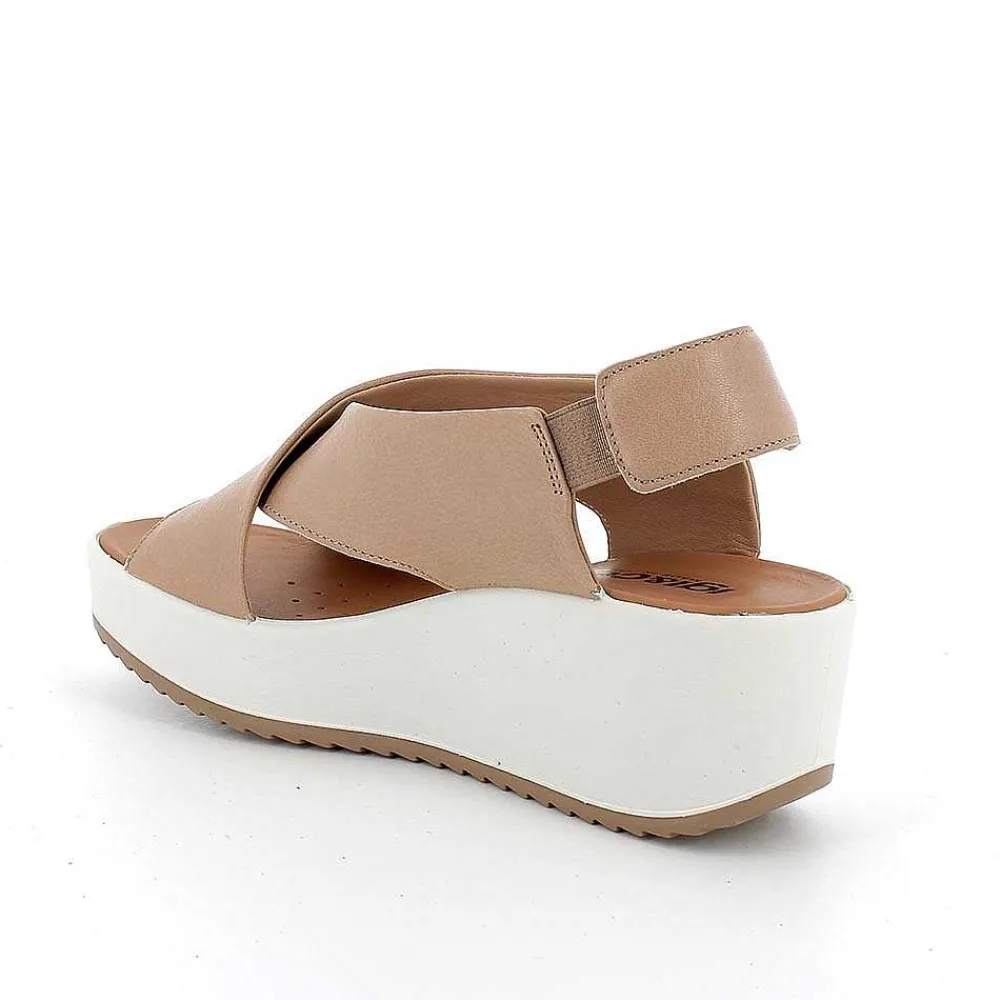 Zeppe|Igi&Co Sandali Con Zeppa In Pelle Da Donna Corda