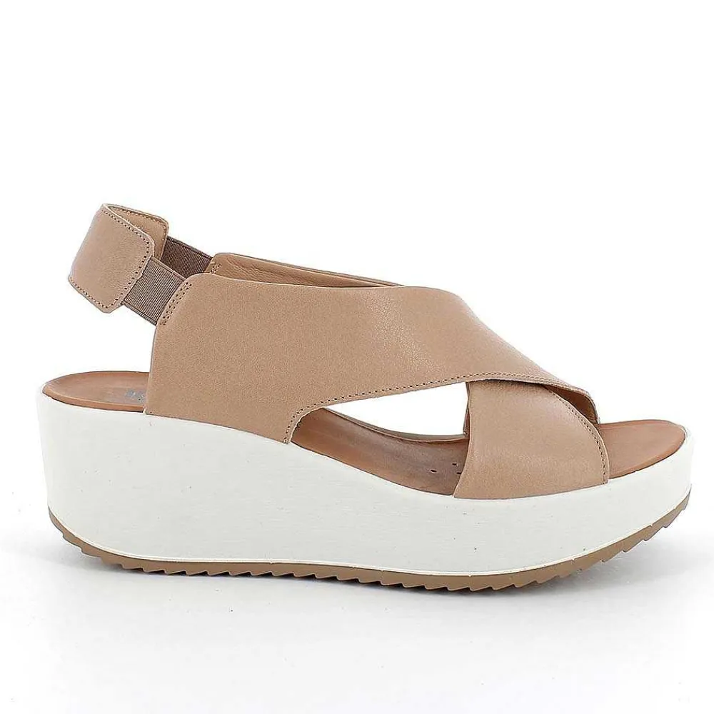 Zeppe|Igi&Co Sandali Con Zeppa In Pelle Da Donna Corda