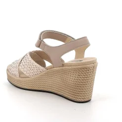 Zeppe|Igi&Co Sandali Con Zeppa In Pelle Da Donna Visone