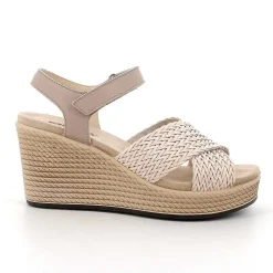 Zeppe|Igi&Co Sandali Con Zeppa In Pelle Da Donna Visone