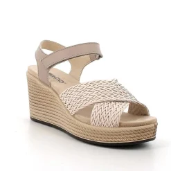 Zeppe|Igi&Co Sandali Con Zeppa In Pelle Da Donna Visone