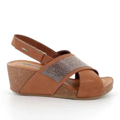 Zeppe|Igi&Co Sandali Con Zeppa In Pelle Da Donna Brandy