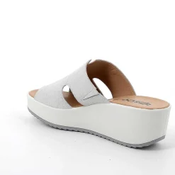 Zeppe|Igi&Co Sandali Con Zeppa In Pelle Da Donna Argento