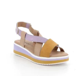 Zeppe|Igi&Co Sandali Con Zeppa In Pelle Da Donna Orchidea-Beige