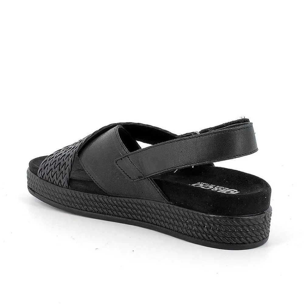 Sandali E Infradito|Igi&Co Sandali In Pelle Da Donna Nero