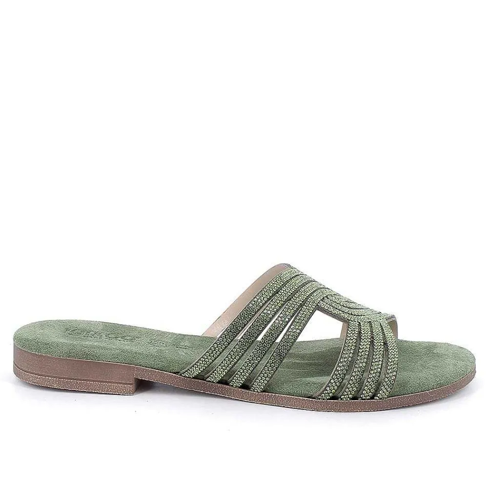 Sandali E Infradito|Igi&Co Sandali In Pelle Da Donna Verde Salvia