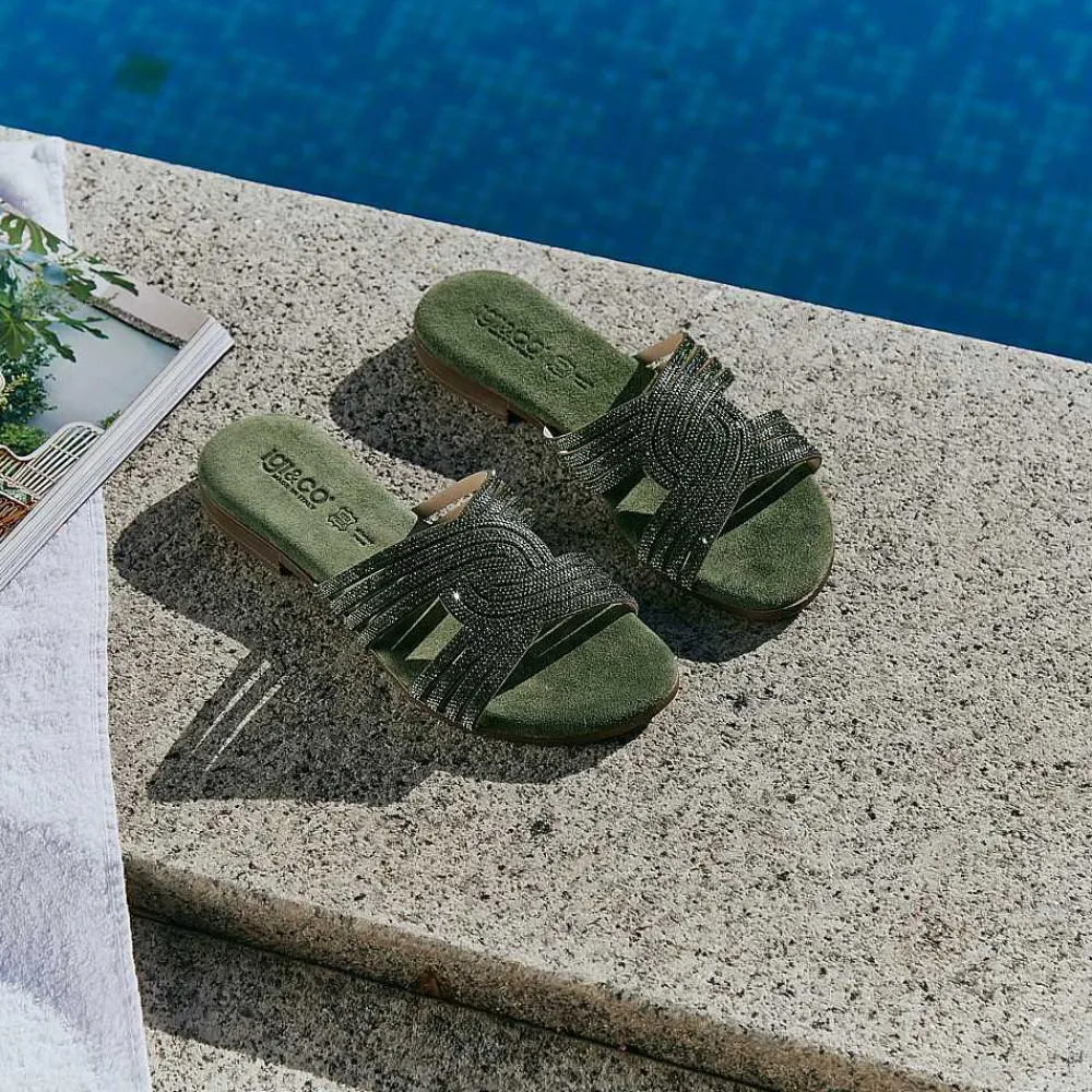 Sandali E Infradito|Igi&Co Sandali In Pelle Da Donna Verde Salvia