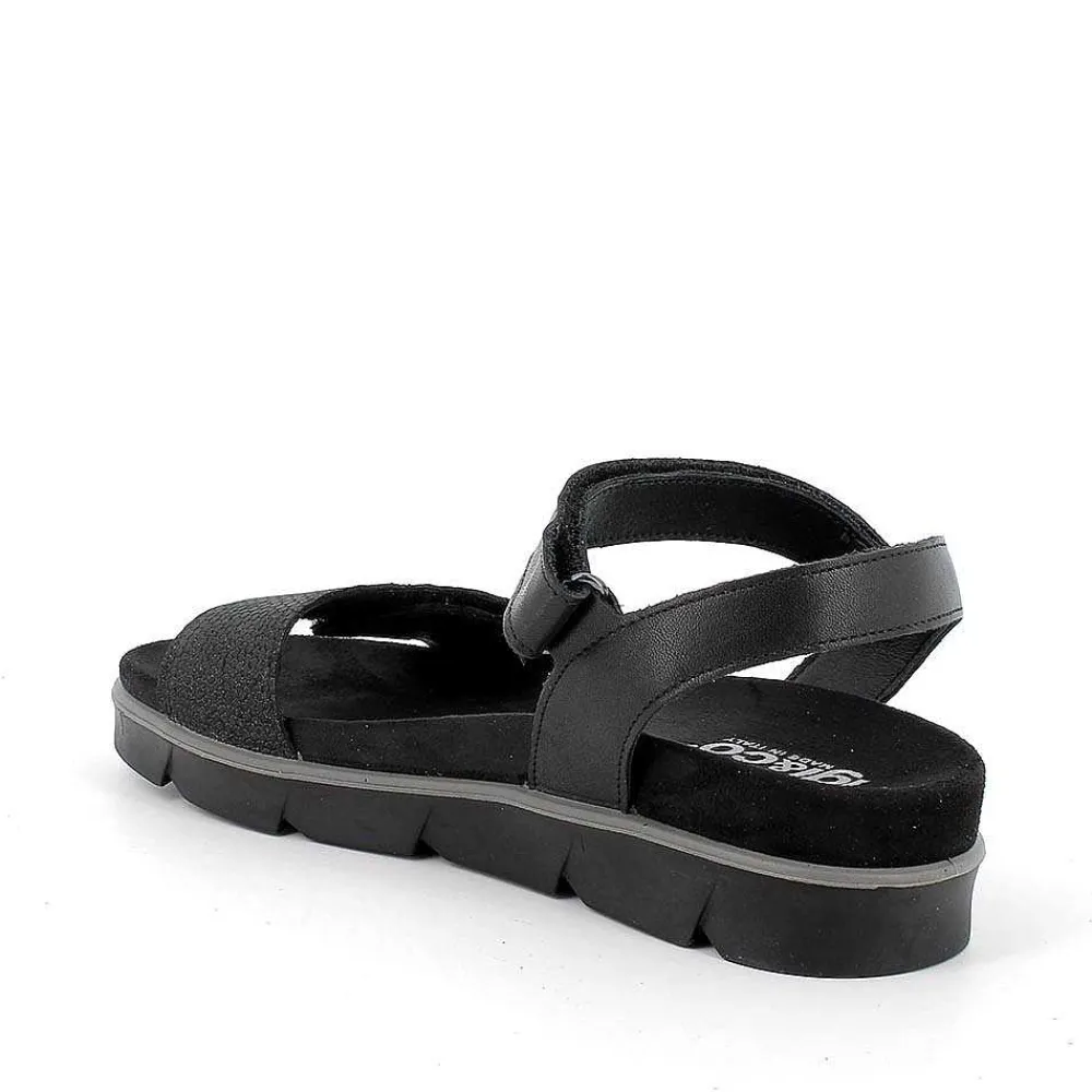 Sandali E Infradito|Igi&Co Sandali In Pelle Da Donna Nero