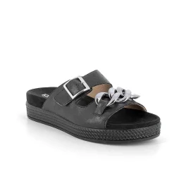 Sandali E Infradito|Igi&Co Sandali In Pelle Da Donna Nero