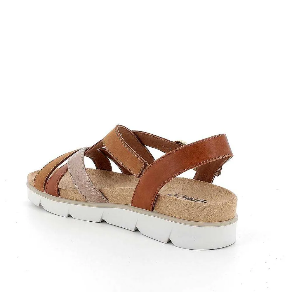 Sandali E Infradito|Igi&Co Sandali In Pelle Da Donna Cognac-Cuoio