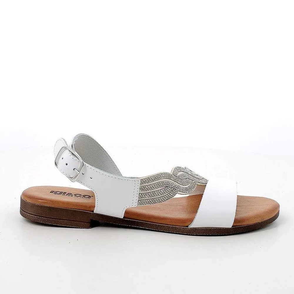 Sandali E Infradito|Igi&Co Sandali In Pelle Da Donna Bianco