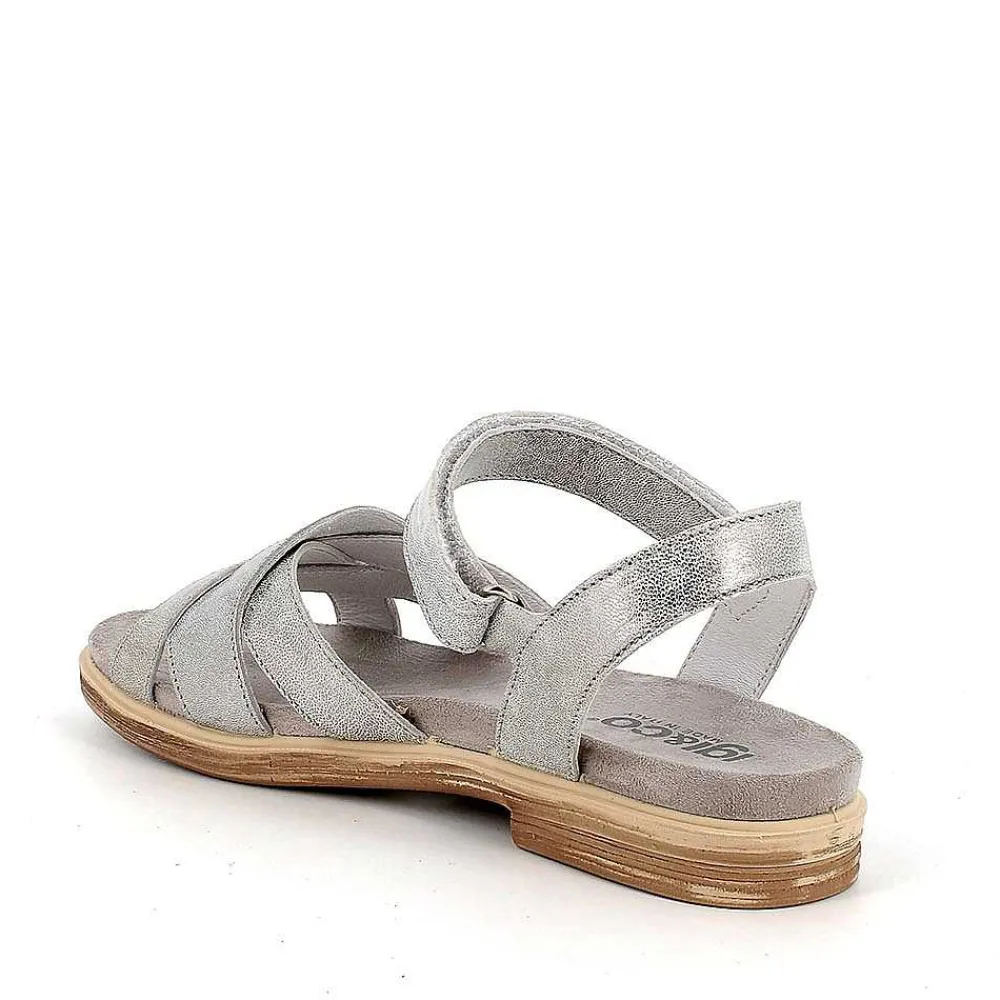 Sandali E Infradito|Igi&Co Sandali In Pelle Da Donna Argento