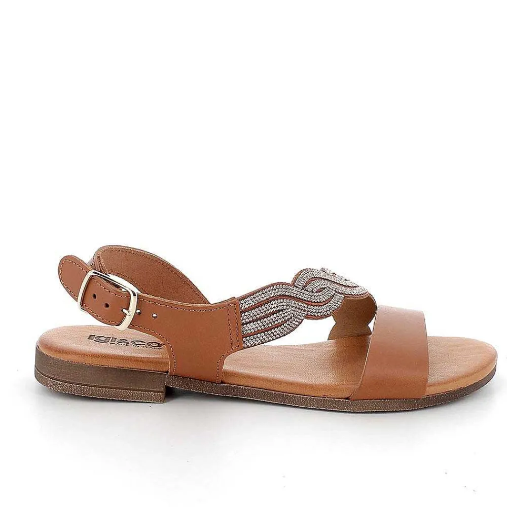 Sandali E Infradito|Igi&Co Sandali In Pelle Da Donna Cuoio