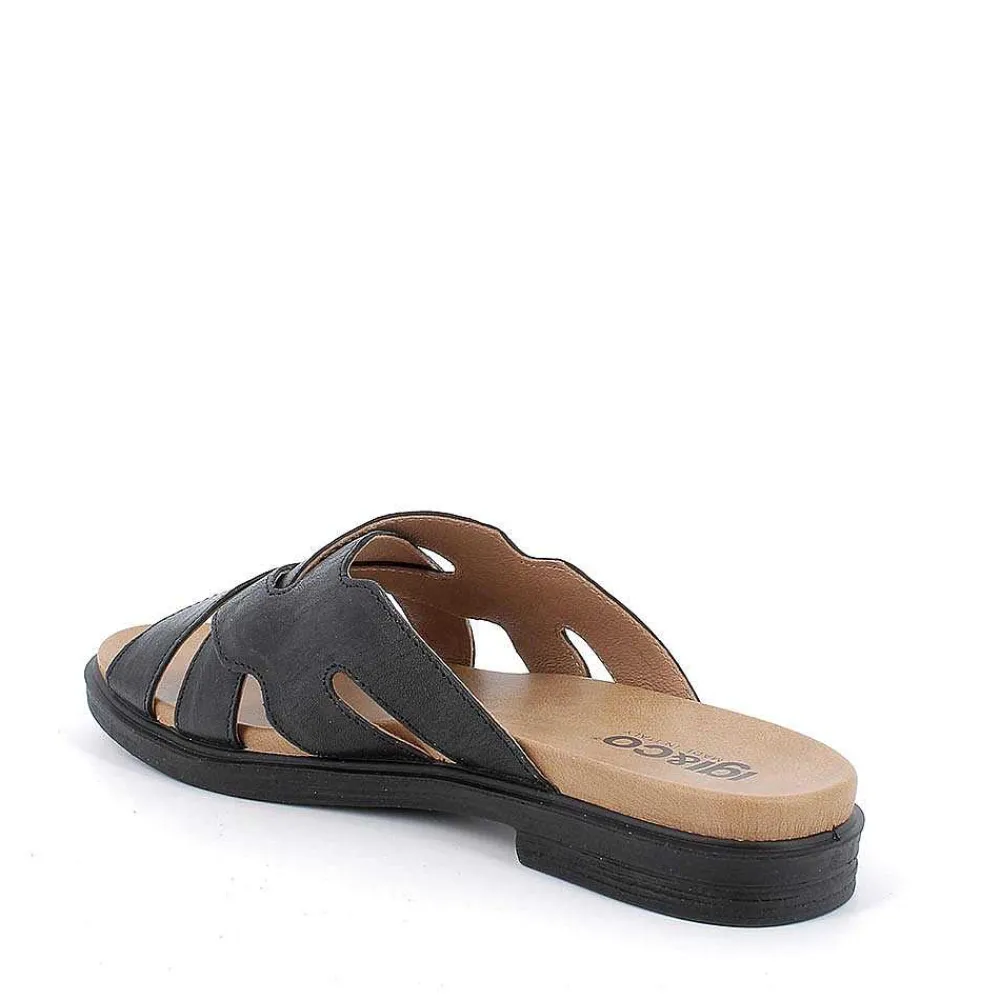 Sandali E Infradito|Igi&Co Sandali In Pelle Da Donna Nero