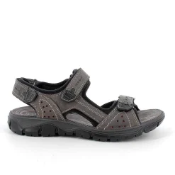 Sandali|Igi&Co Sandali In Pelle Da Uomo Grigio