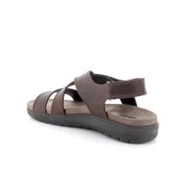 Sandali|Igi&Co Sandali In Pelle Da Uomo Marrone Scuro