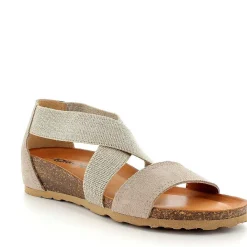 Zeppe|Igi&Co Sandalo Con Zeppa In Pelle Da Donna Beige