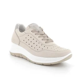 Zeppe|Igi&Co Scarpe Con Zeppa In Pelle Da Donna Panna