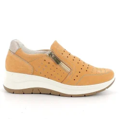 Mocassini E Slip On|Igi&Co Slip On Con Zeppa In Pelle Da Donna Cognac