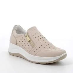 Mocassini E Slip On|Igi&Co Slip On Con Zeppa In Pelle Da Donna Panna