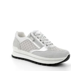 Sneakers|Igi&Co Sneaker In Pelle Da Donna Perla-Grigio Chiaro