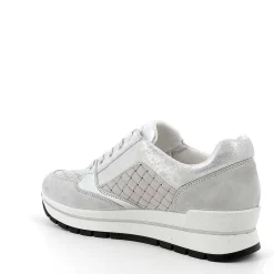 Sneakers|Igi&Co Sneaker In Pelle Da Donna Perla-Grigio Chiaro