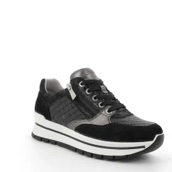Sneakers|Igi&Co Sneaker In Pelle Da Donna Nero