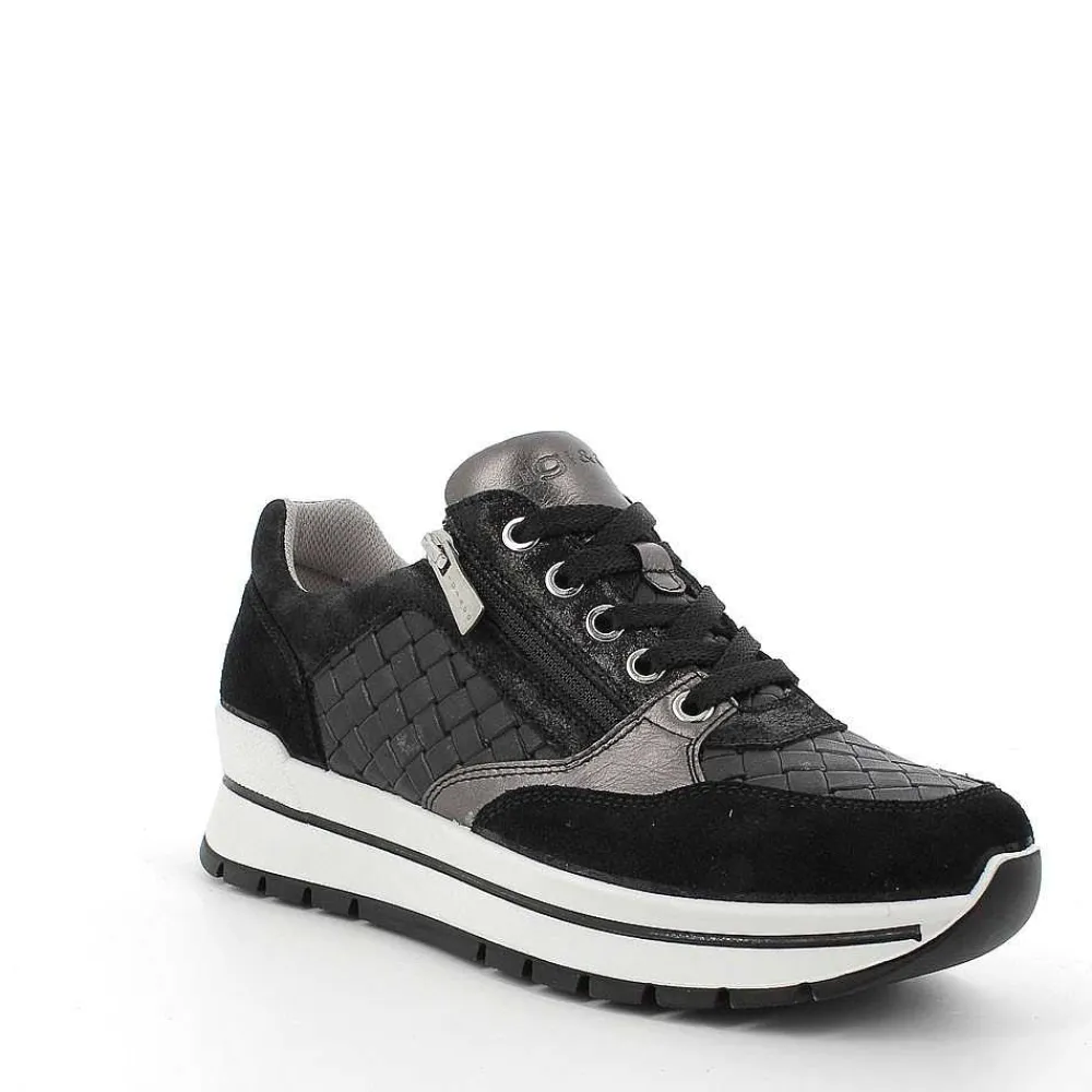 Sneakers|Igi&Co Sneaker In Pelle Da Donna Nero