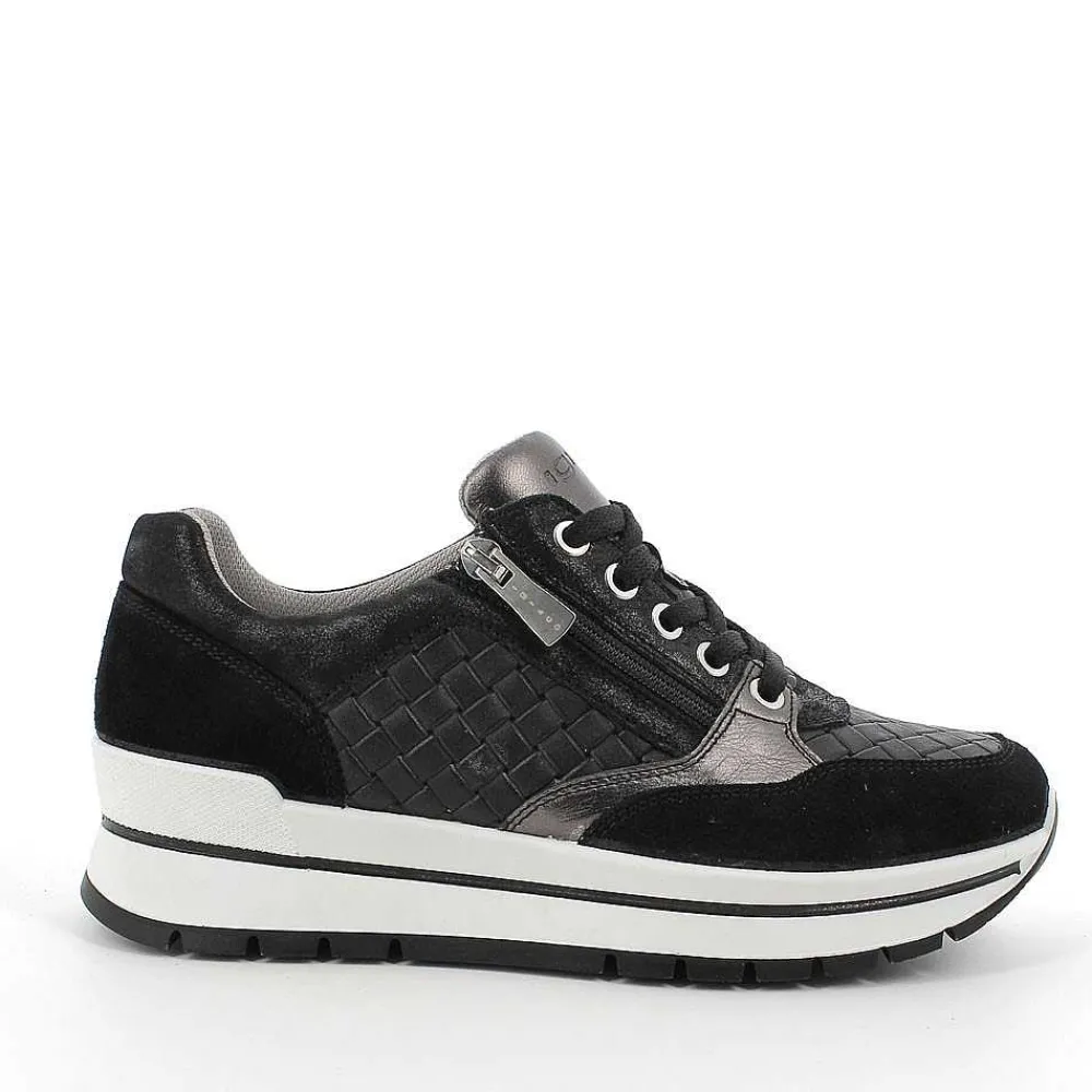 Sneakers|Igi&Co Sneaker In Pelle Da Donna Nero
