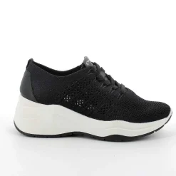 Zeppe|Igi&Co Sneakers Con Zeppa Da Donna Nero