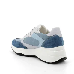 Zeppe|Igi&Co Sneakers Con Zeppa Da Donna Jeans-Azzurro