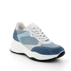Zeppe|Igi&Co Sneakers Con Zeppa Da Donna Jeans-Azzurro