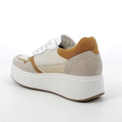 Zeppe|Igi&Co Sneakers Con Zeppa Da Donna Beige