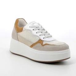 Zeppe|Igi&Co Sneakers Con Zeppa Da Donna Beige