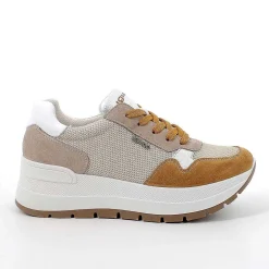 Zeppe|Igi&Co Sneakers Con Zeppa Da Donna Beige-Senape