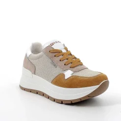 Zeppe|Igi&Co Sneakers Con Zeppa Da Donna Beige-Senape