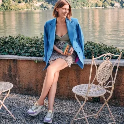 Zeppe|Igi&Co Sneakers Con Zeppa Da Donna Iris-Salvia-Bianco