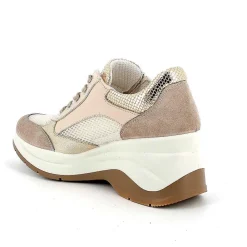 Zeppe|Igi&Co Sneakers Con Zeppa Da Donna Visone-Bianco