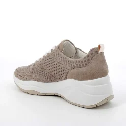 Zeppe|Igi&Co Sneakers Con Zeppa In Pelle Da Donna Visone
