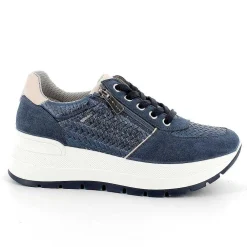 Zeppe|Igi&Co Sneakers Con Zeppa In Pelle Da Donna Jeans