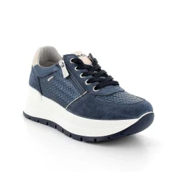 Zeppe|Igi&Co Sneakers Con Zeppa In Pelle Da Donna Jeans