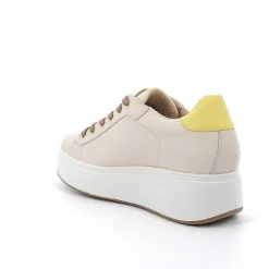 Zeppe|Igi&Co Sneakers Con Zeppa In Pelle Da Donna Ecru