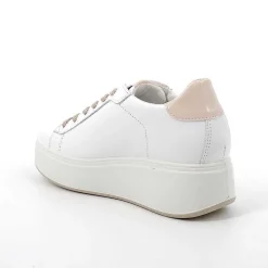 Zeppe|Igi&Co Sneakers Con Zeppa In Pelle Da Donna Bianco