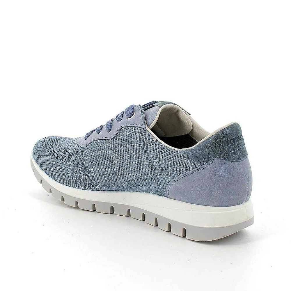 Sneakers|Igi&Co Sneakers Da Donna Celeste-Argento