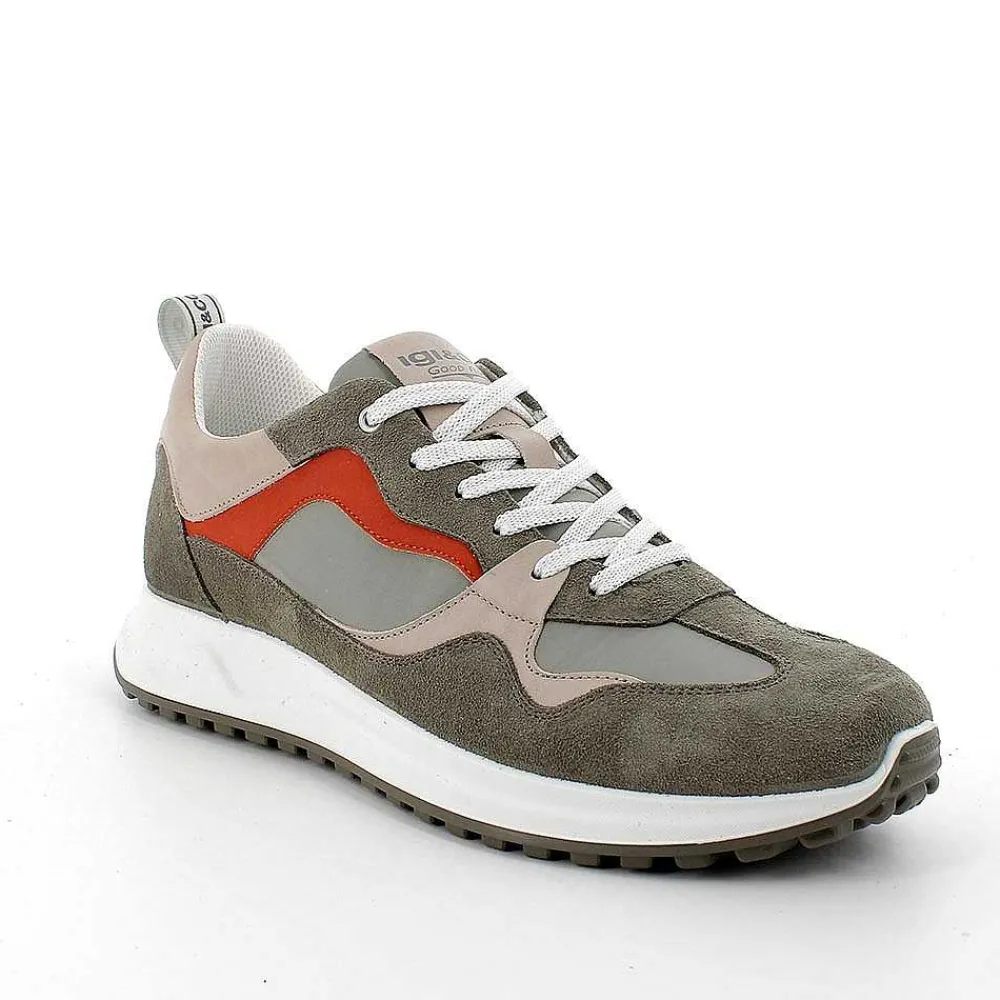 Sneakers|Igi&Co Sneakers Da Uomo Verde Militare